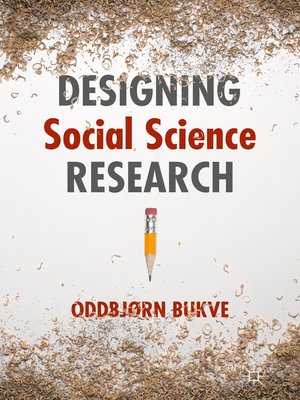 cover image of Designing Social Science Research